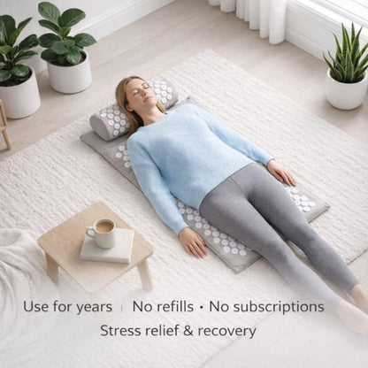 The 5-Minute Calm Ritual™ – Acupressure Mat & Neck Pillow Decompression System