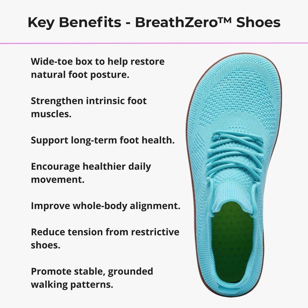 BreatheZero™ Zero Drop Barefoot Walking Shoe with Wide Toe Box – Restore Foot Posture & Long - Term Foot Health - Natural Health Solutions