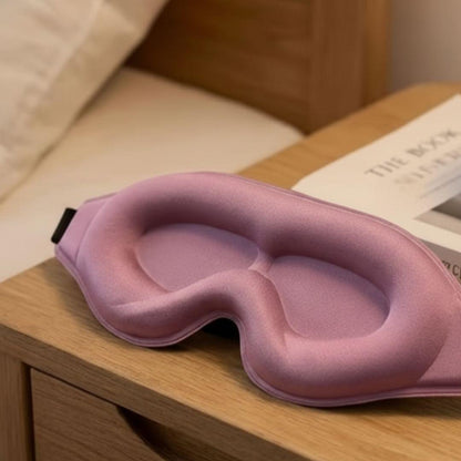 Contoured Blackout Sleep Masks – Memory Foam, 3D Pressure - Free Eye Cups & Complete Darkness for Deeper, Restorative Sleep - Natural Health Solutions