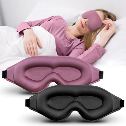 Contoured Sleep Mask for Insomnia Relief — 3D Zero - Pressure Eye Mask for Deep, Restorative Sleep - Natural Health Solutions