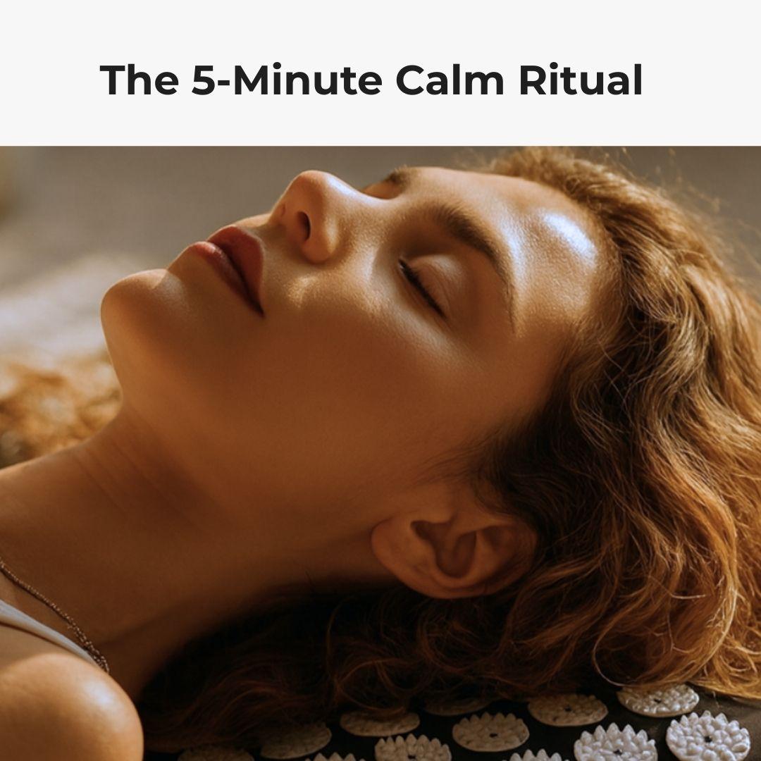 The 5 - Minute Calm Ritual™ – Acupressure Mat & Neck Pillow Decompression System - Natural Health Solutions
