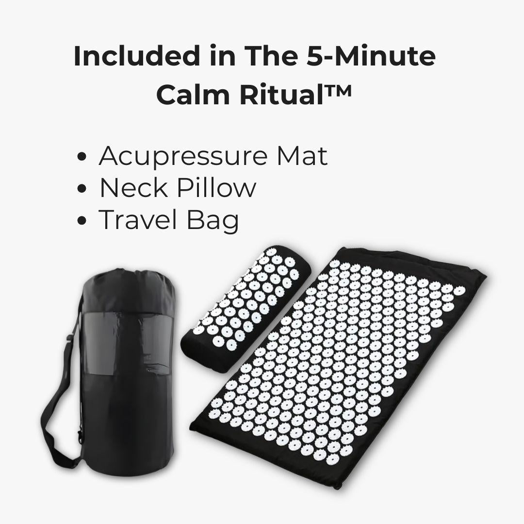 The 5 - Minute Calm Ritual™ – Acupressure Mat & Neck Pillow Decompression System - Natural Health Solutions