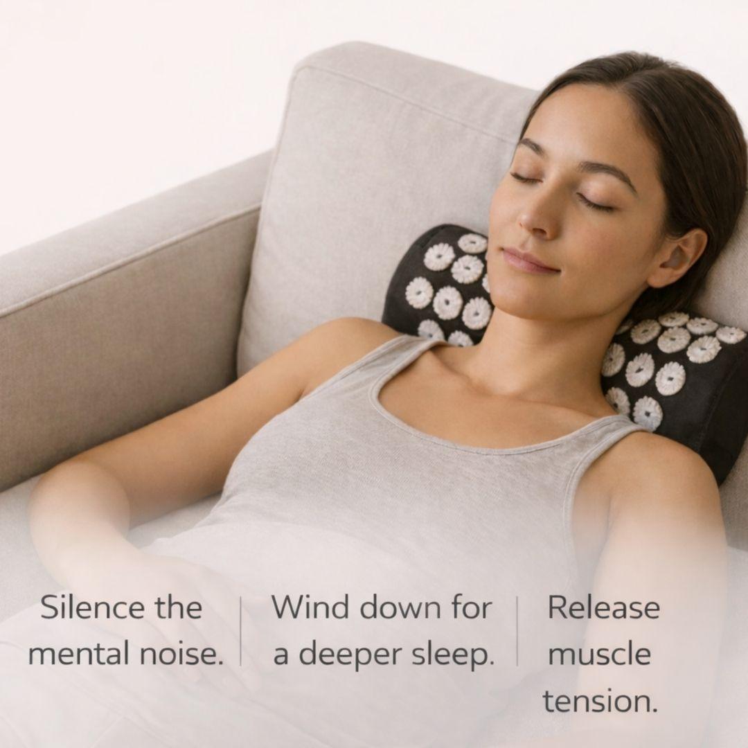 The 5 - Minute Calm Ritual™ – Acupressure Mat & Neck Pillow Decompression System - Natural Health Solutions